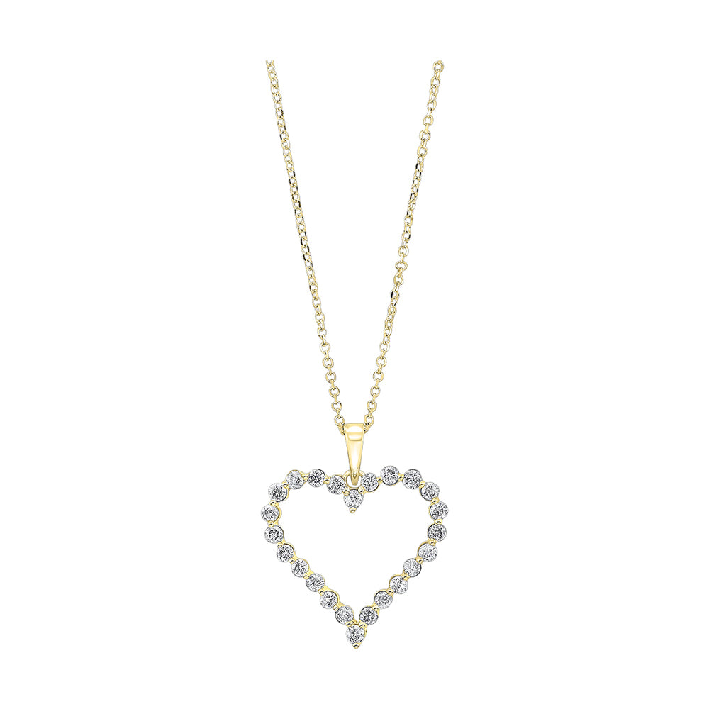14Kt Yellow Gold Diamond 1/2Ctw Pendant