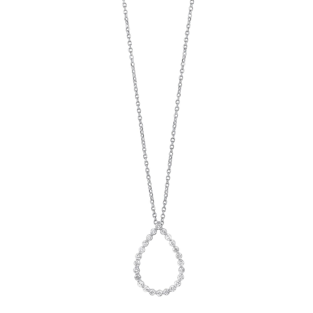 14Kt White Gold Diamond 1/4Ctw Pendant