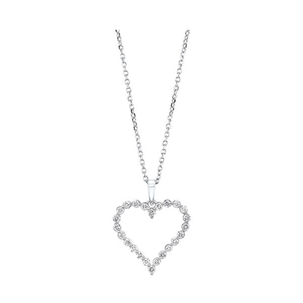 Silver Diamond 1/4Ctw Pendant