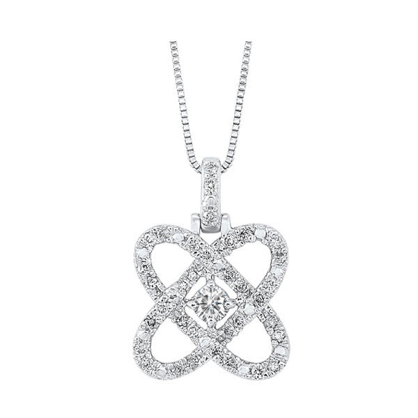 14Kt White Gold Diamond 1 1/2Ctw Pendant