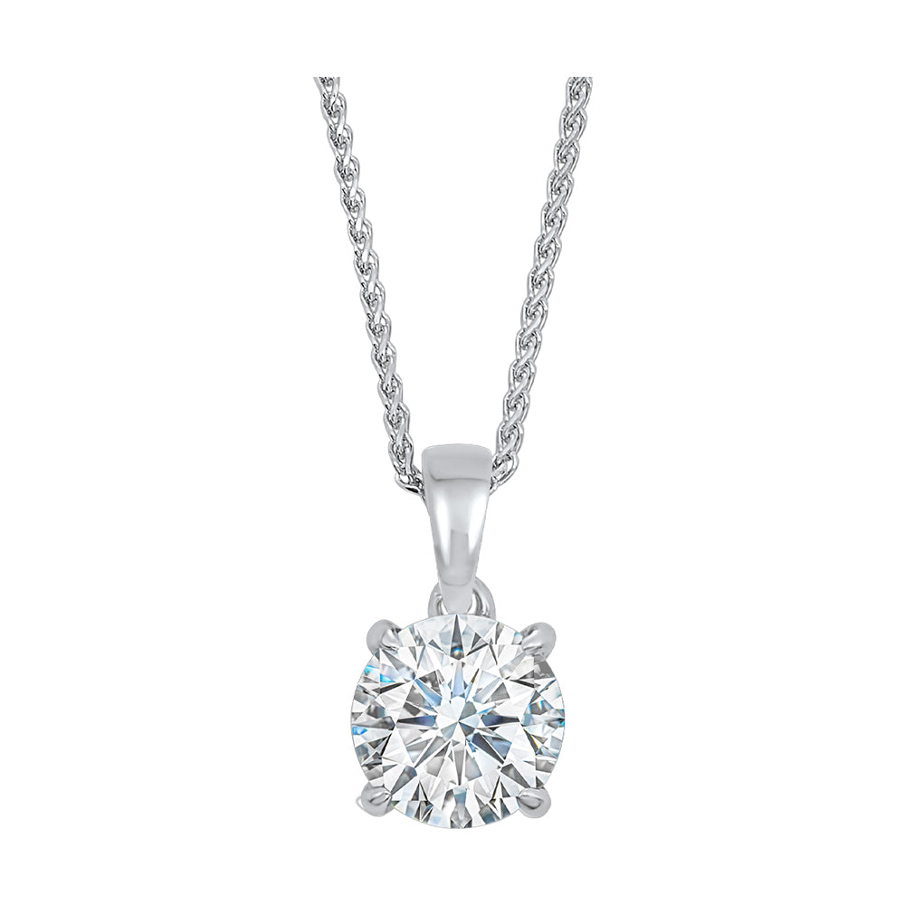 14Kt White Gold Diamond 1/4Ctw Pendant