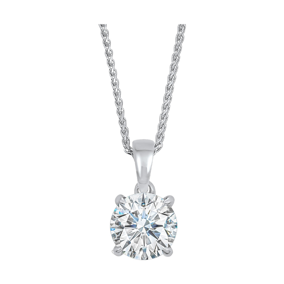 14Kt White Gold Diamond 1/2Ctw Pendant