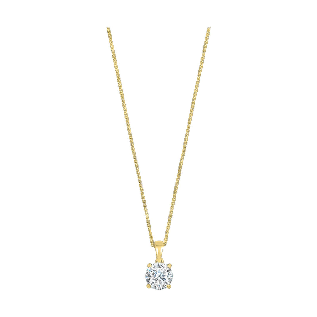 14Kt Yellow Gold Diamond 1Ctw Pendant