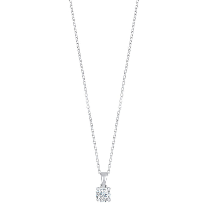 14Kt White Gold Diamond 1/4Ctw Pendant
