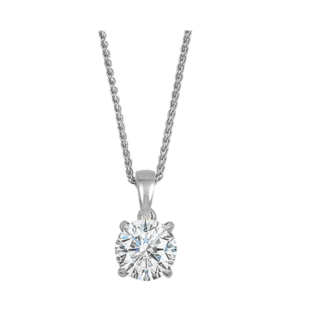 14Kt White Gold Diamond 1/2Ctw Pendant