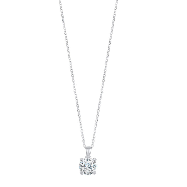 14Kt White Gold Diamond 3/4Ctw Pendant