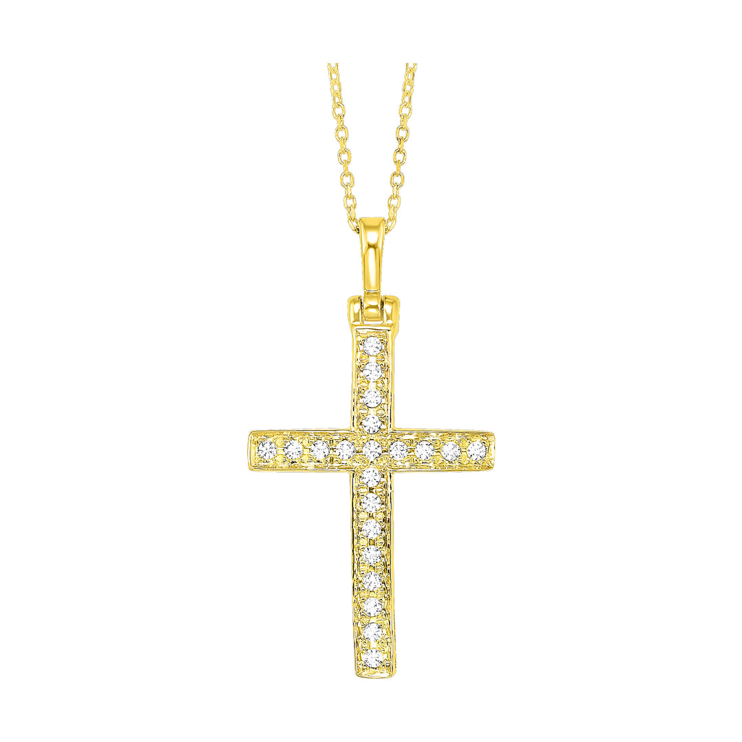 14Kt Yellow Gold Diamond 1/10Ctw Pendant