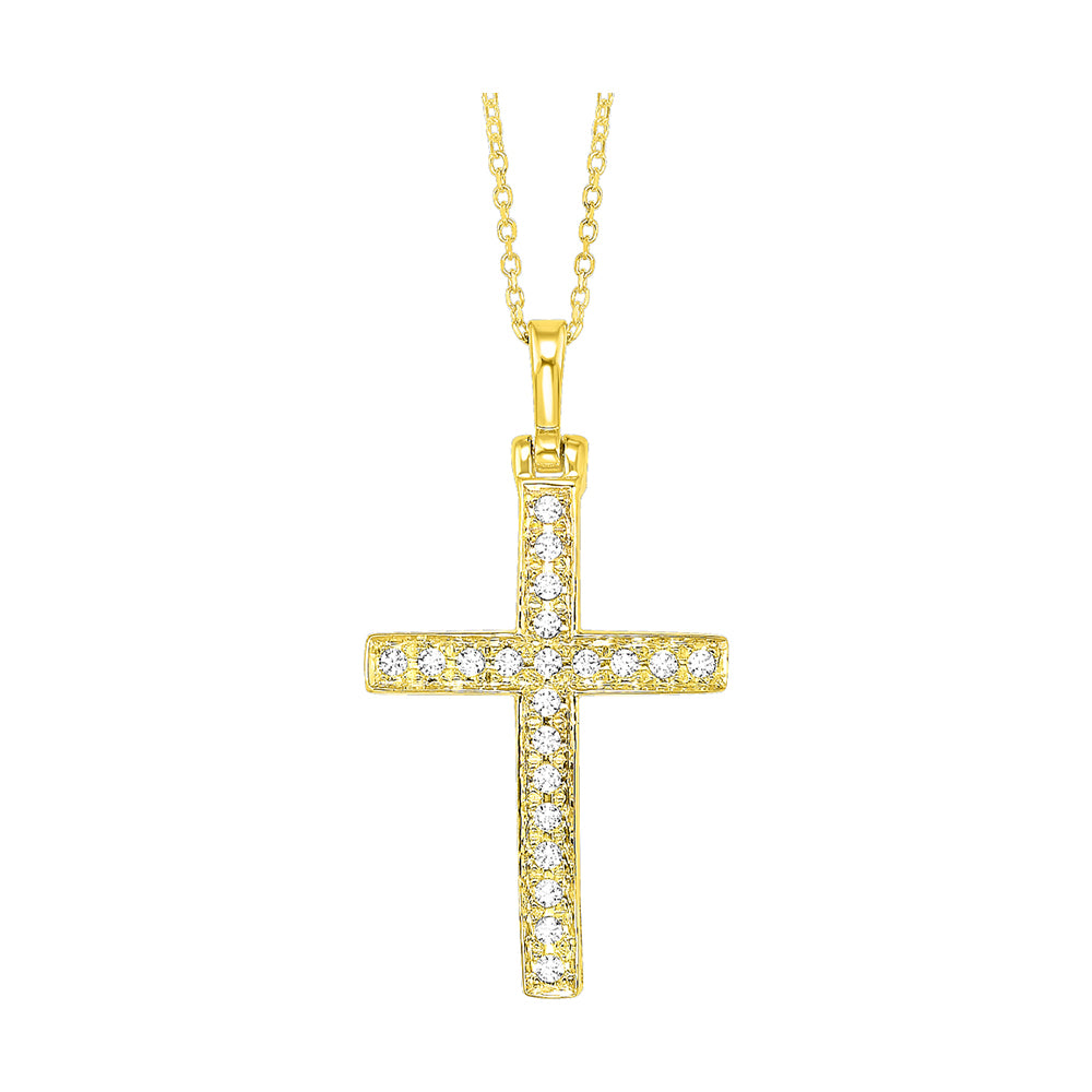 14Kt Yellow Gold Diamond 1/10Ctw Pendant
