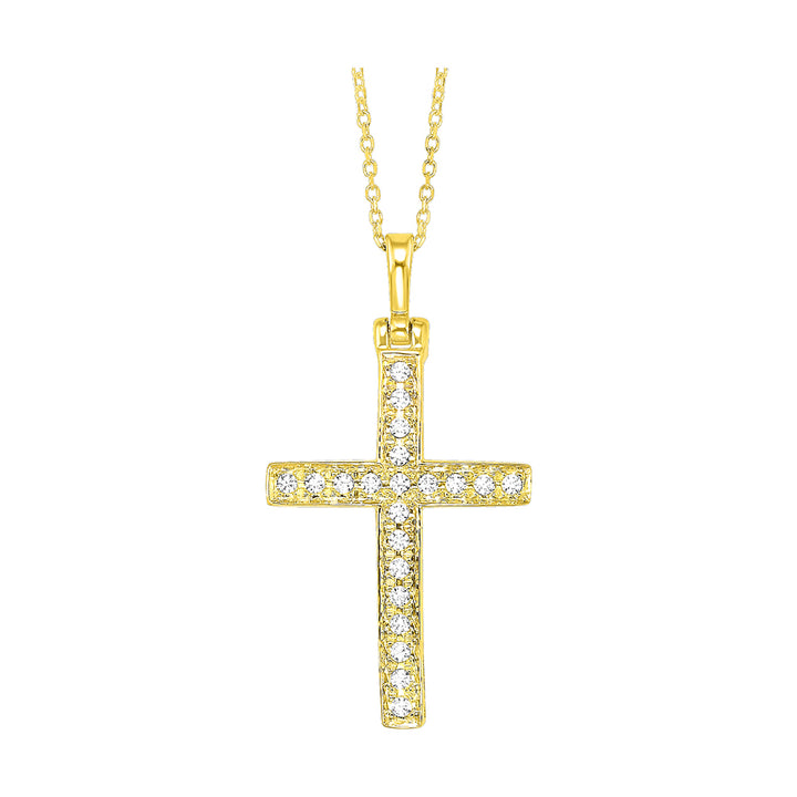 14Kt Yellow Gold Diamond 1/10Ctw Pendant