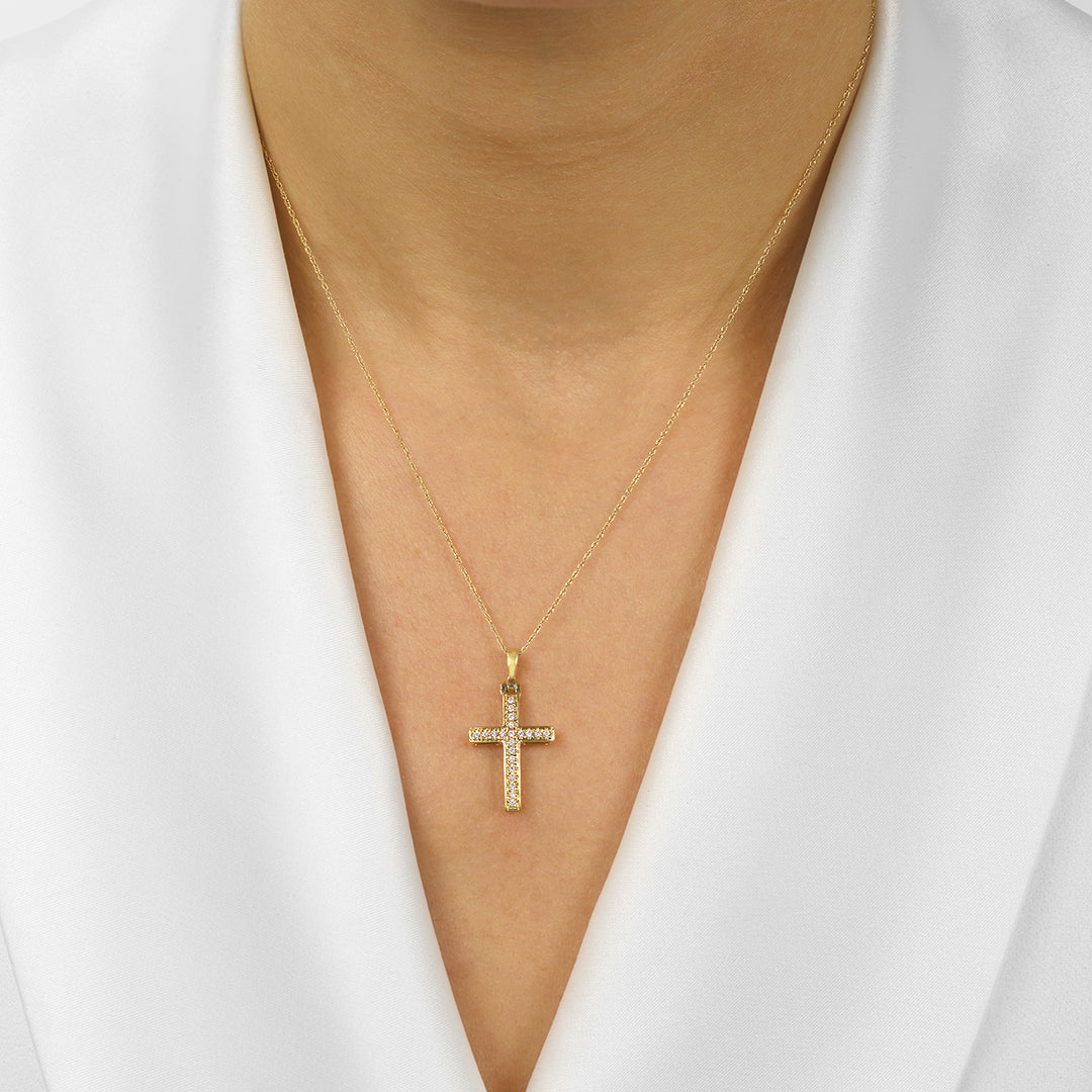 14Kt Yellow Gold Diamond 1/10Ctw Pendant