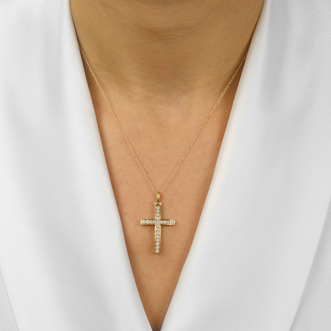 14Kt Yellow Gold Diamond 1/4Ctw Pendant