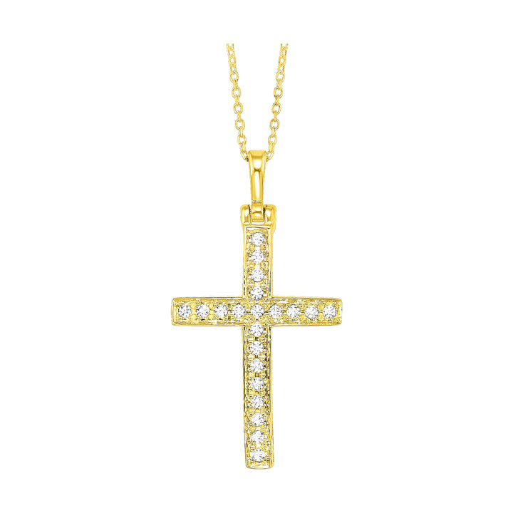 14Kt Yellow Gold Diamond 1/2Ctw Pendant