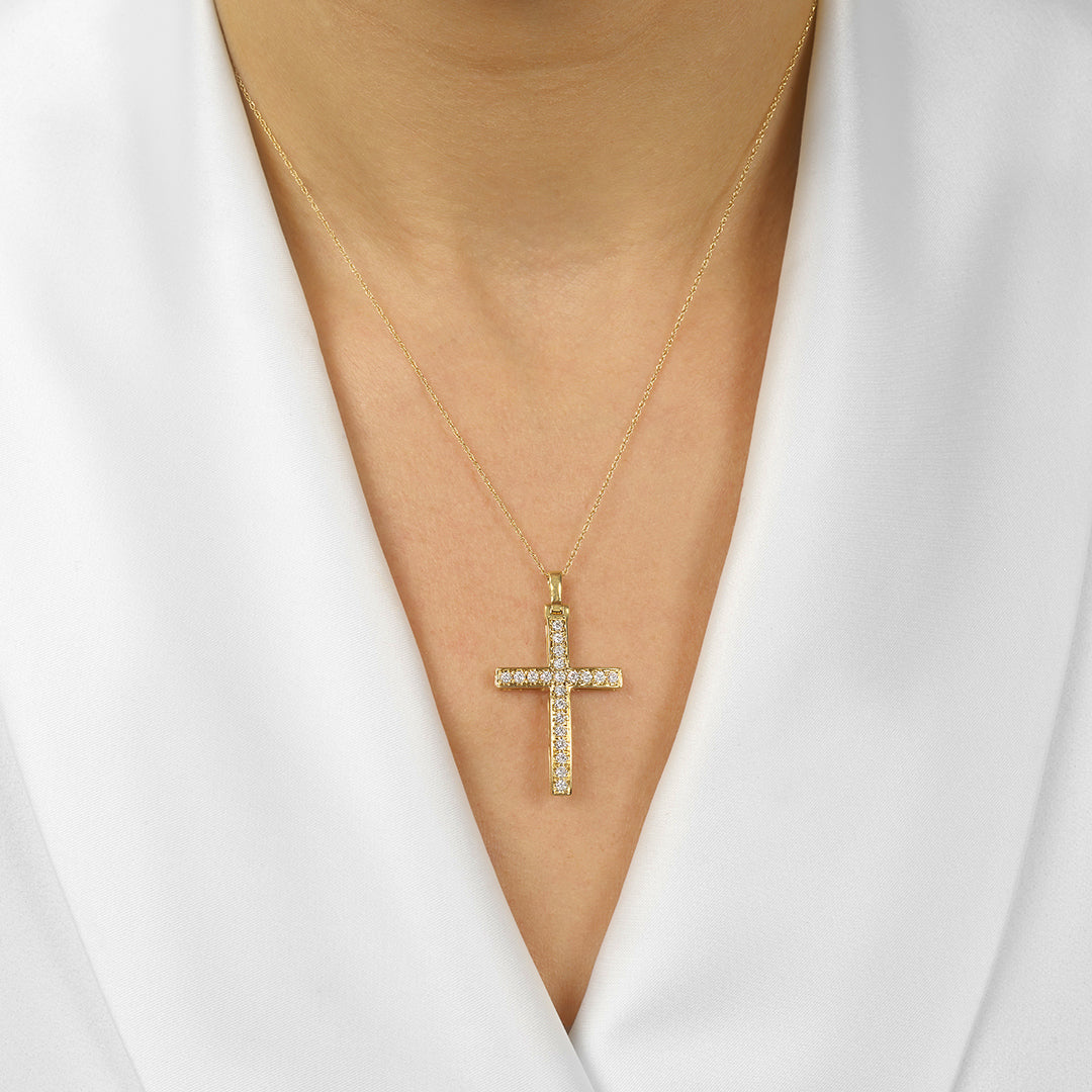 14Kt Yellow Gold Diamond 1/2Ctw Pendant