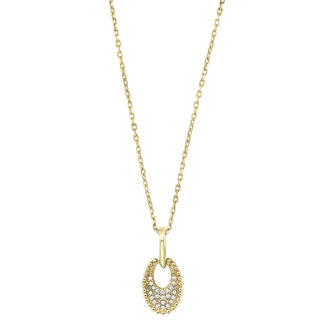 14Kt Yellow Gold Diamond 1/20Ctw Pendant