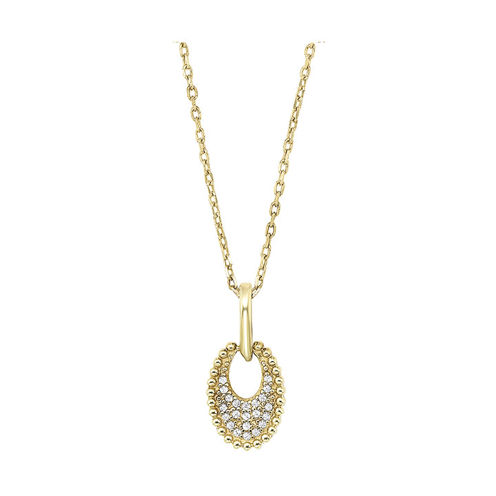 14Kt Yellow Gold Diamond 1/20Ctw Pendant