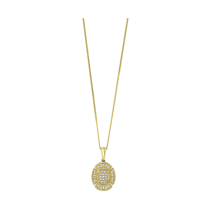 14Kt Yellow Gold Diamond 1/20Ctw Pendant