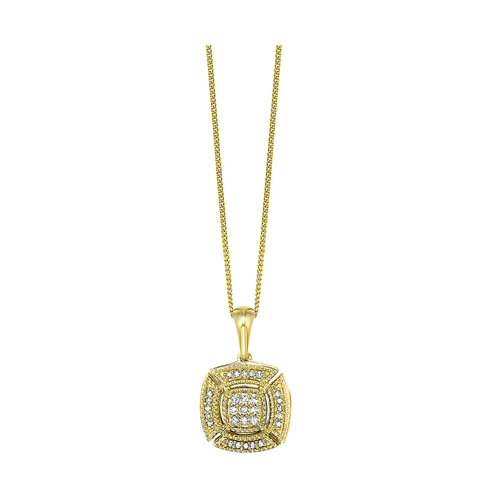 14Kt Yellow Gold Diamond 1/20Ctw Pendant