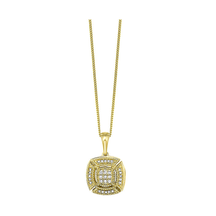 14Kt Yellow Gold Diamond 1/20Ctw Pendant