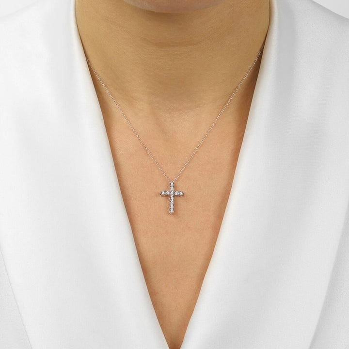Silver Diamond 1/10Ctw Pendant