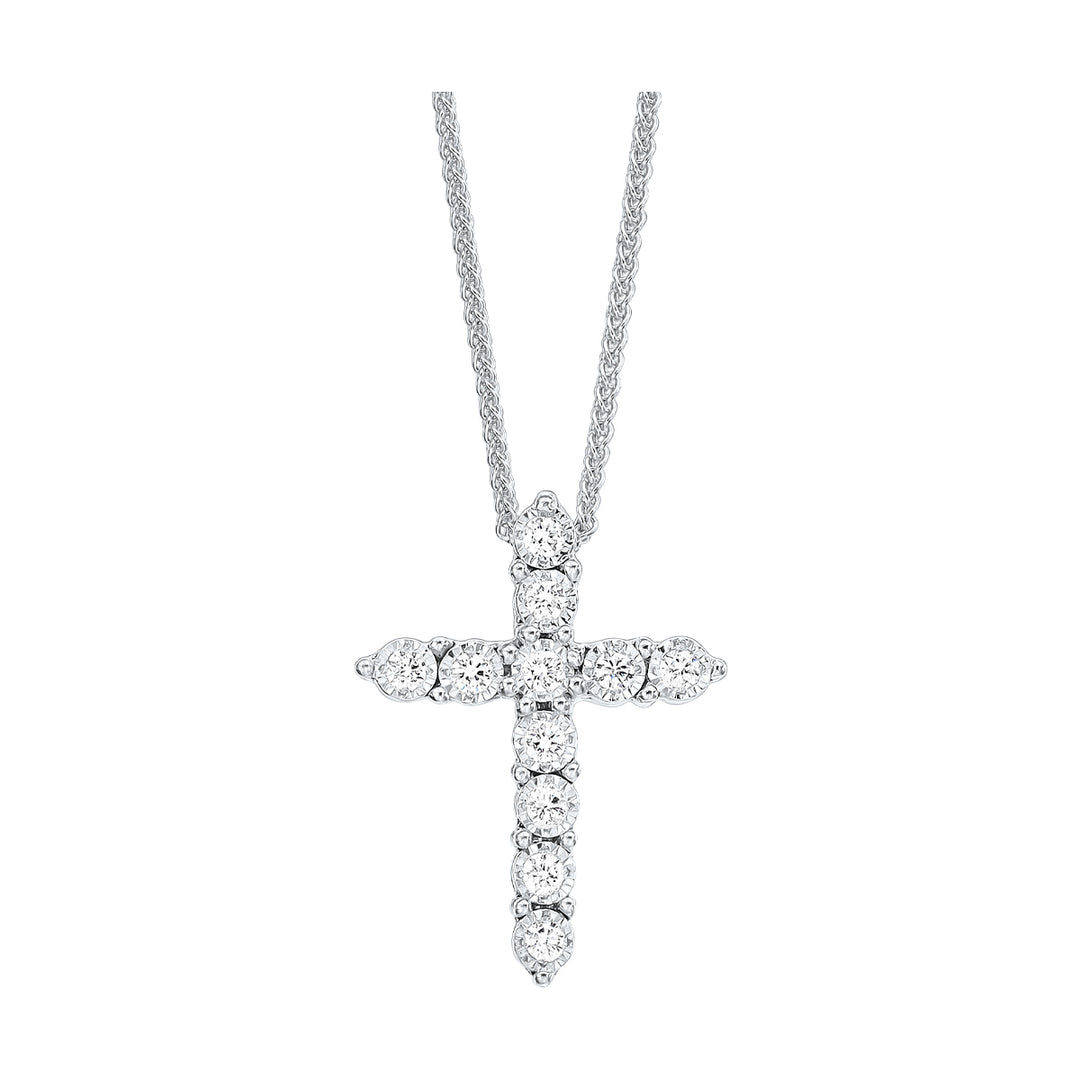 Silver Diamond 1/10Ctw Pendant