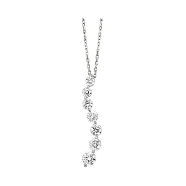 14Kt White Gold Diamond 3/4Ctw Pendant
