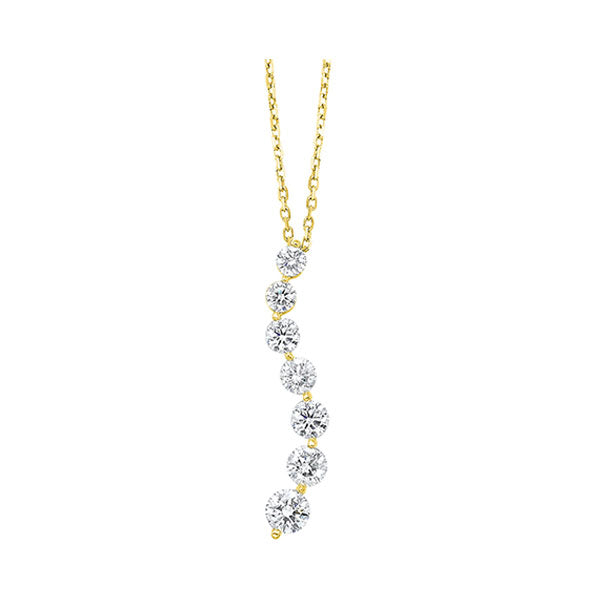 14Kt Yellow Gold Diamond 1/2Ctw Pendant