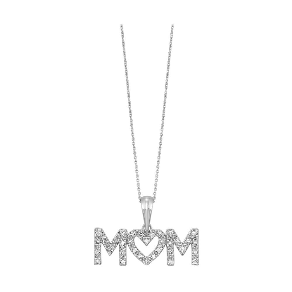 Silver Diamond 1/4Ctw Pendant