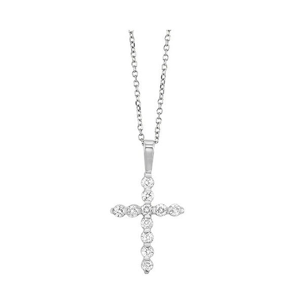 14Kt White Gold Diamond 1/10Ctw Pendant