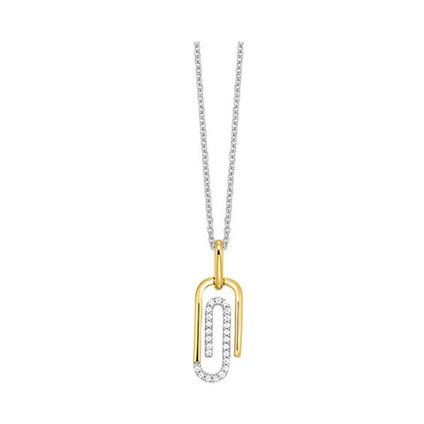 10Kt Yellow Gold Diamond 1/10Ctw Pendant