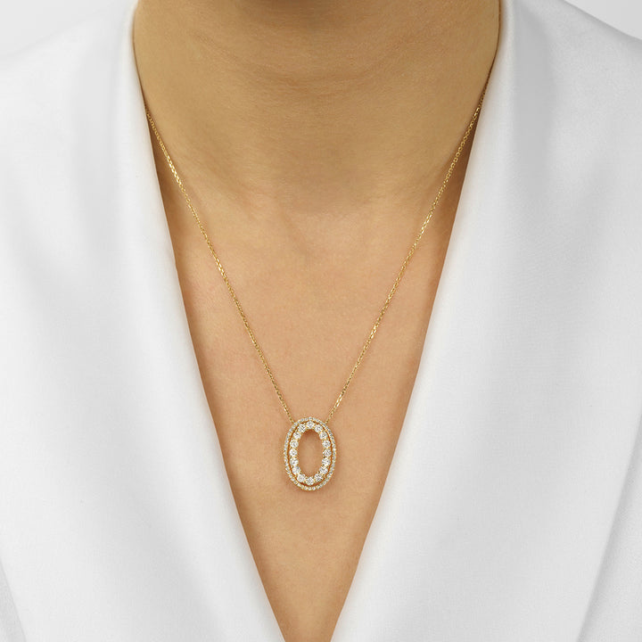 10Kt Yellow Gold Diamond 1Ctw Pendant