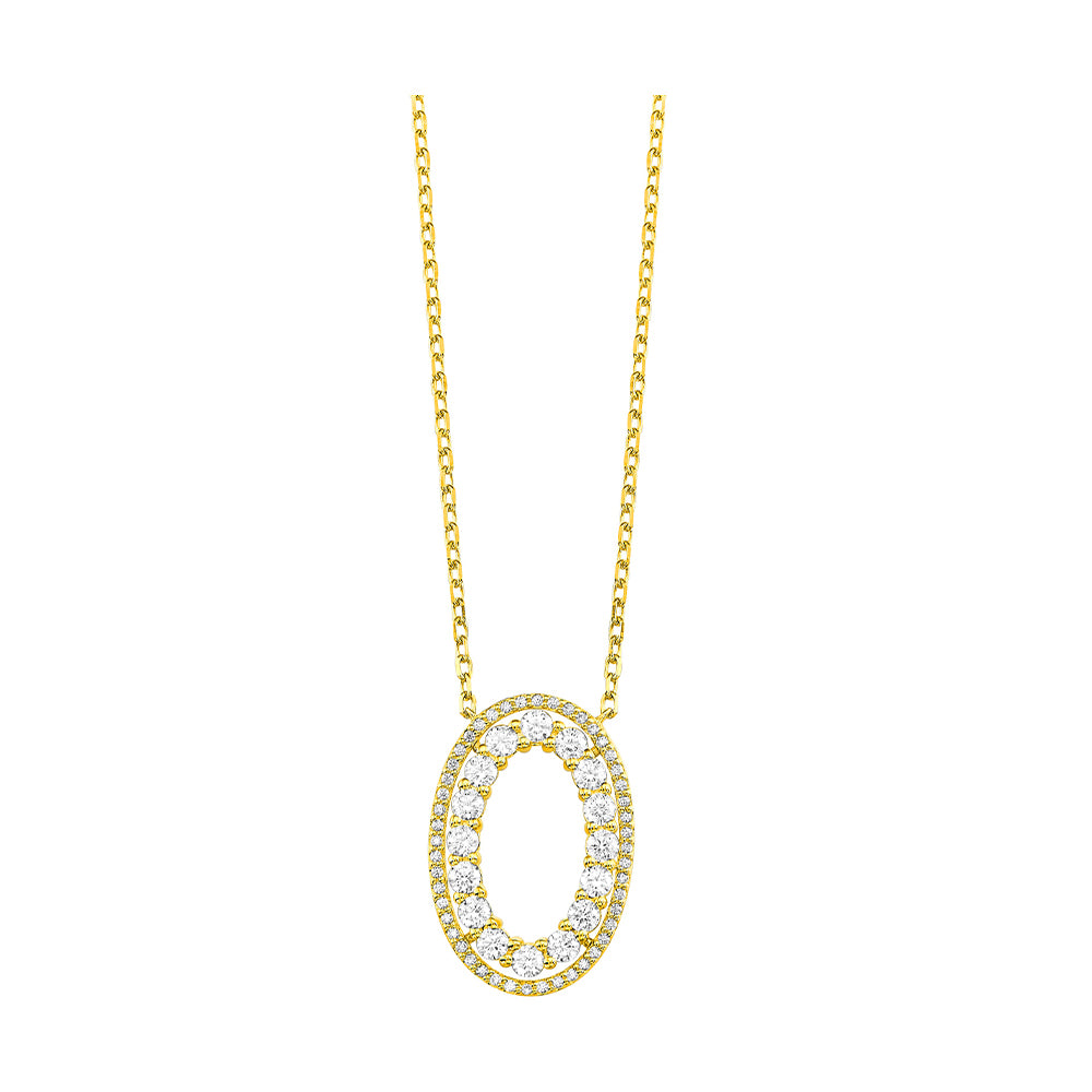 10Kt Yellow Gold Diamond 1Ctw Pendant