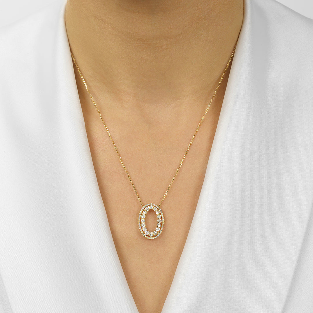 10Kt Yellow Gold Diamond 1Ctw Pendant