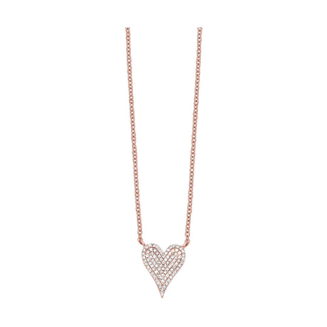 14Kt Rose Gold Diamond 1/5Ctw Pendant