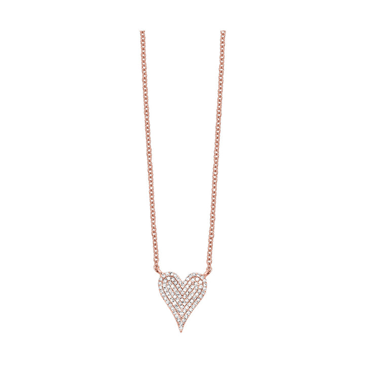 10Kt Rose Gold Diamond 1/5Ctw Pendant
