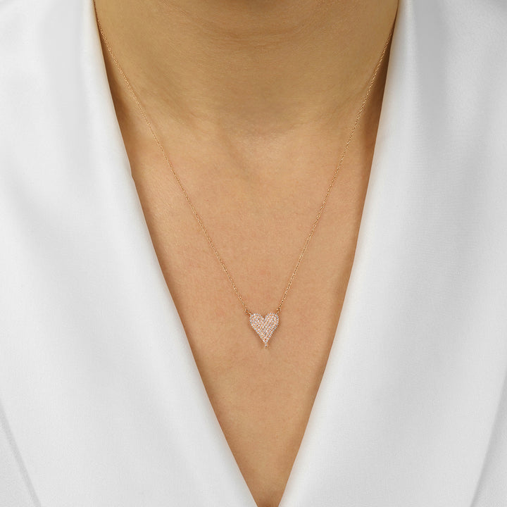 10Kt Rose Gold Diamond 1/5Ctw Pendant