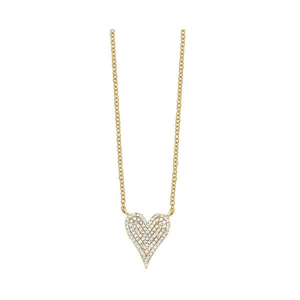 10Kt Yellow Gold Diamond 1/5Ctw Pendant