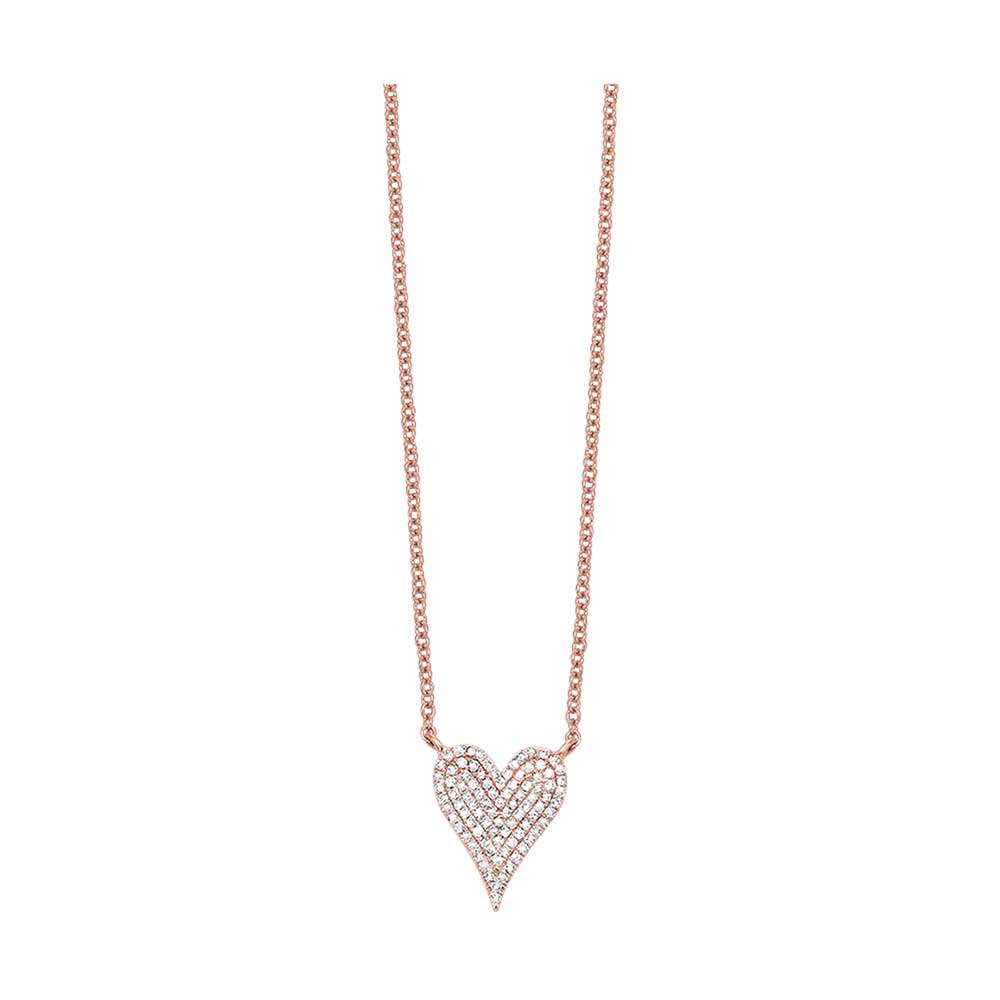 14Kt Rose Gold Diamond 1/5Ctw Pendant