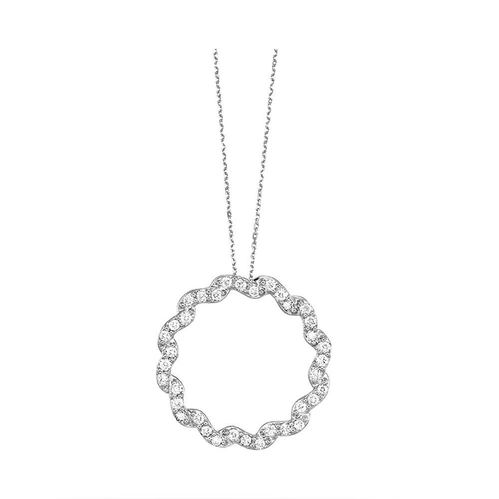 Silver Diamond 1/4Ctw Pendant