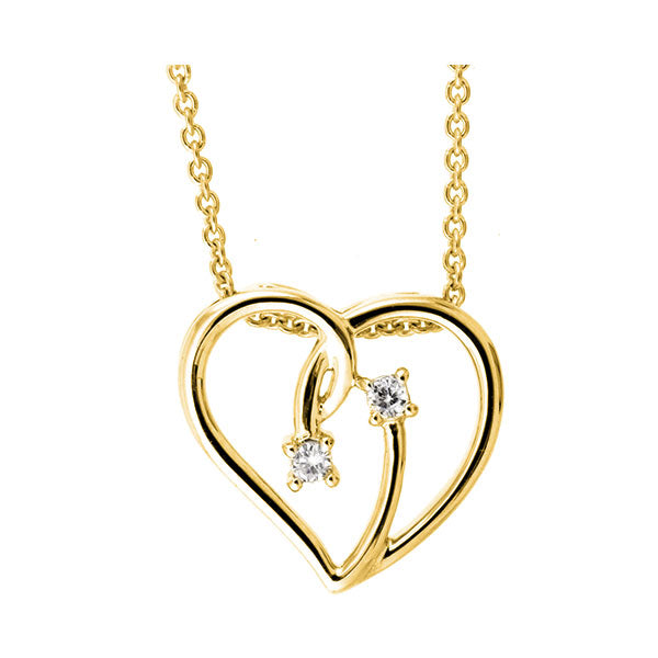 10Kt Yellow Gold Diamond 1/20Ctw Pendant