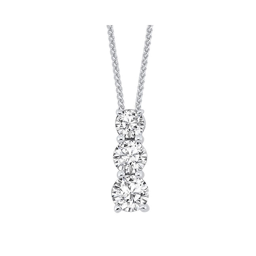 14Kt White Gold Diamond 3/4Ctw Pendant