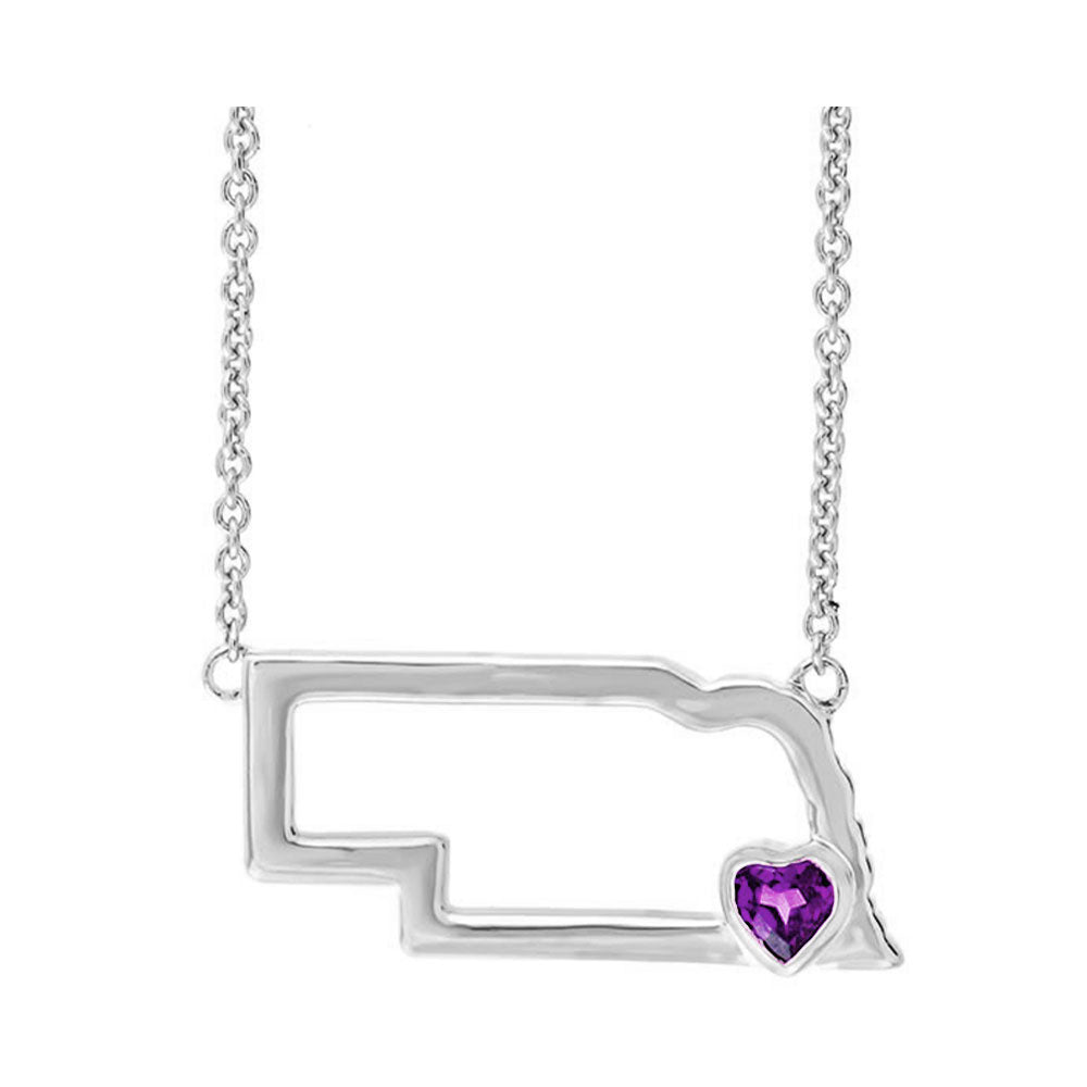 Silver Amethyst 1/8Ctw Pendant