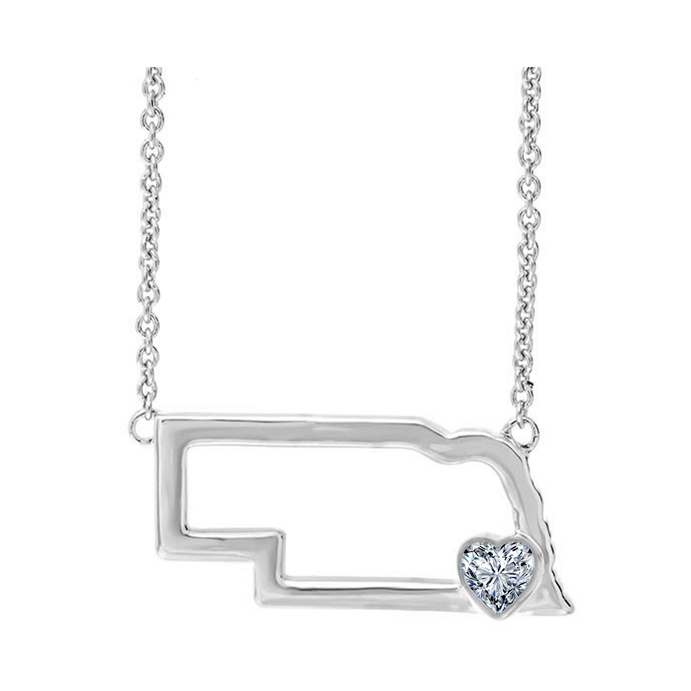 10Kt White Gold Diamond 1/50Ctw Pendant