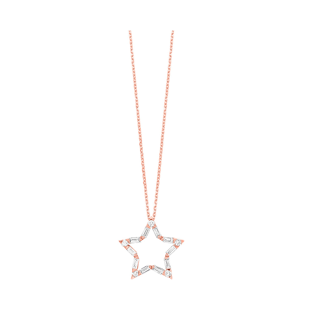 10Kt Rose Gold Diamond 1/3Ctw Pendant