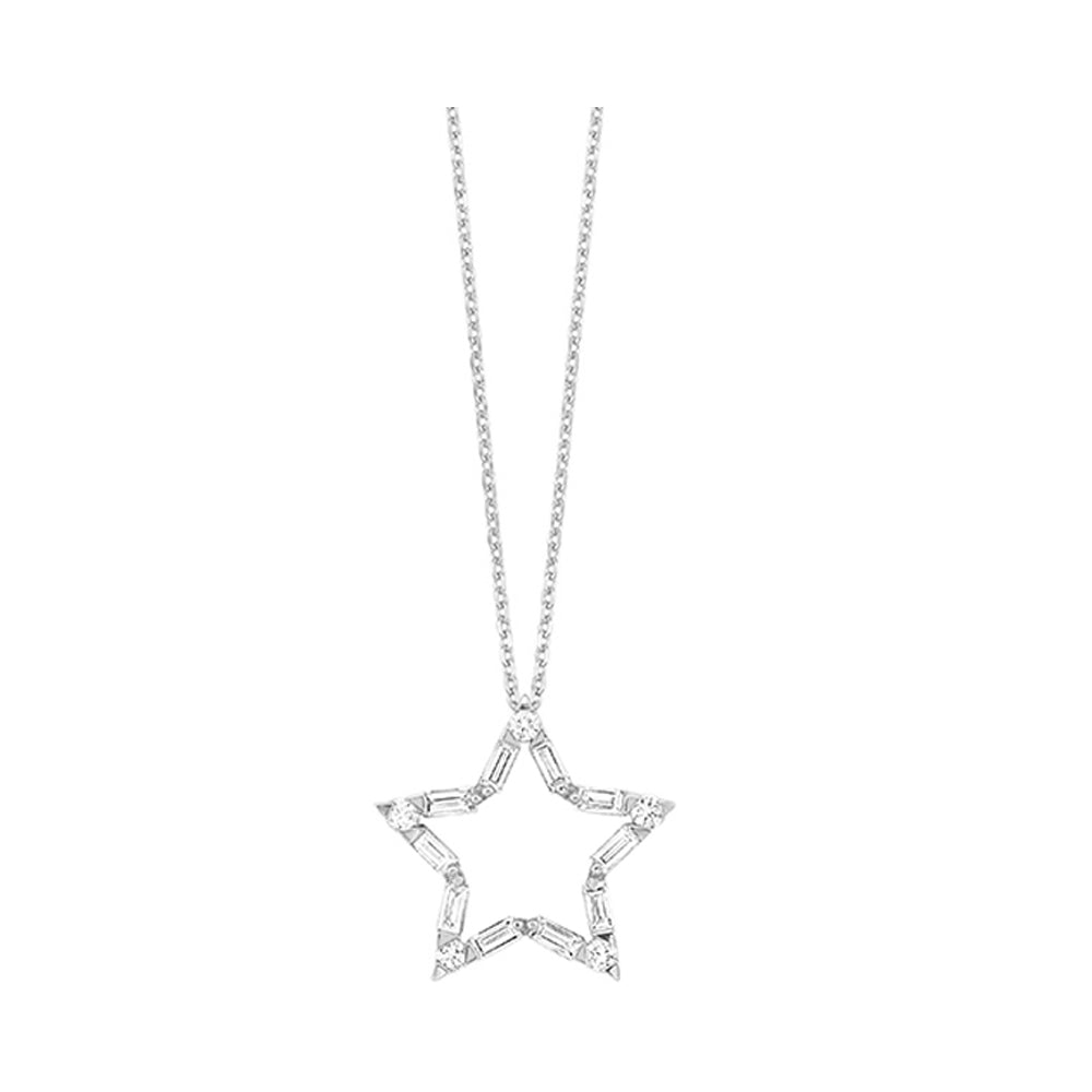 10Kt White Gold Diamond 1/3Ctw Pendant