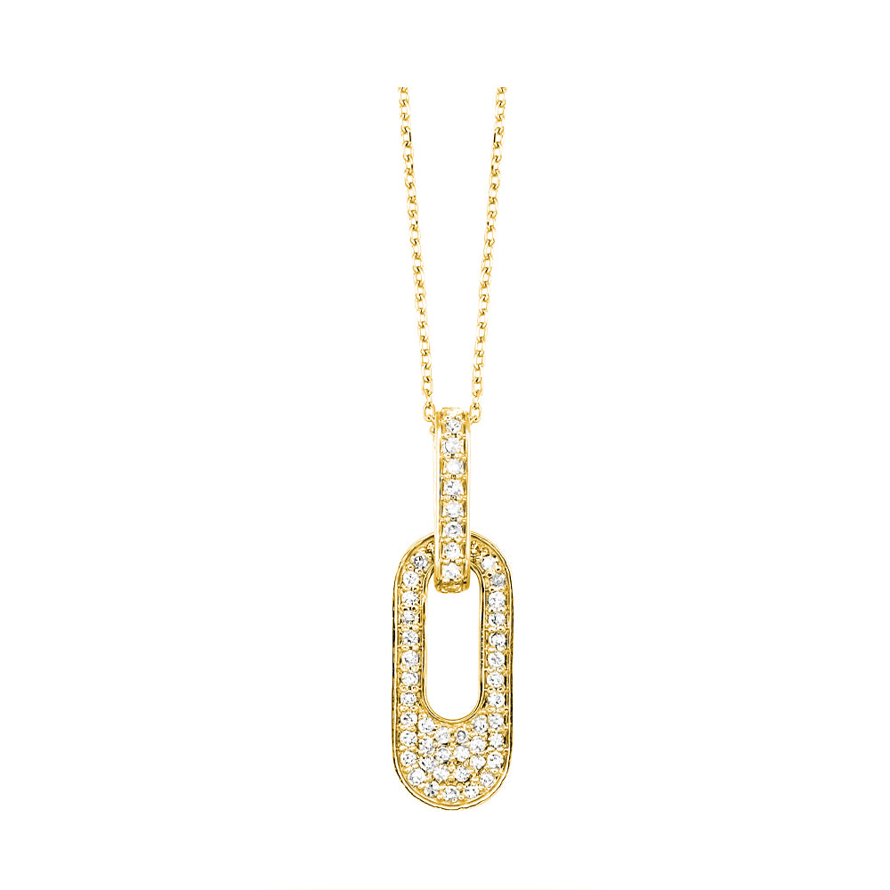 10Kt Yellow Gold Diamond 1/4Ctw Pendant