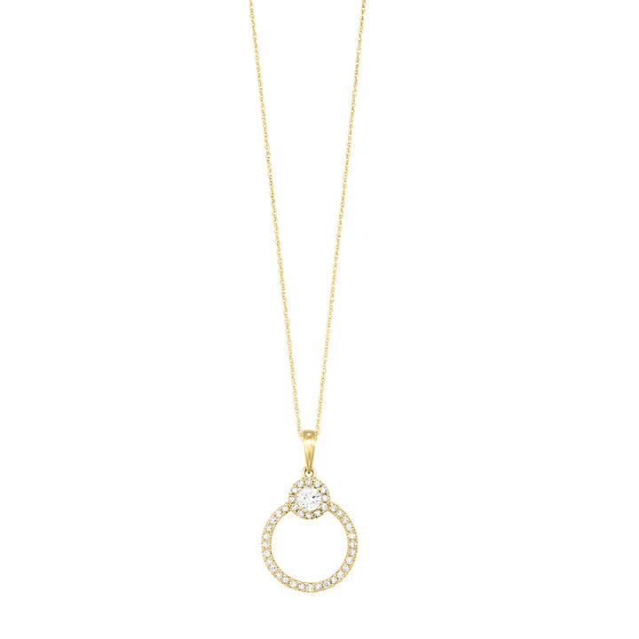 14Kt Yellow Gold Diamond 1/3Ctw Pendant