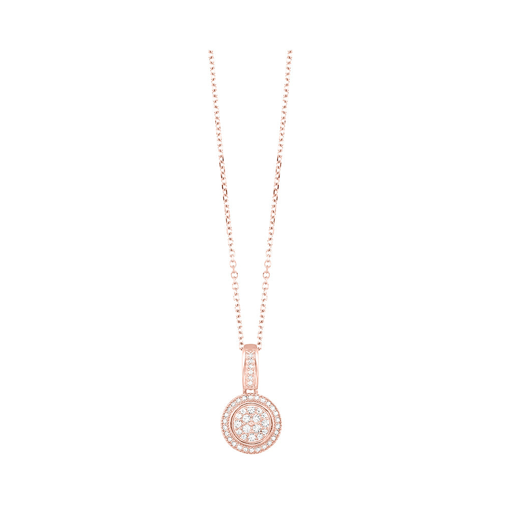 14Kt Rose Gold Diamond 1/7Ctw Pendant