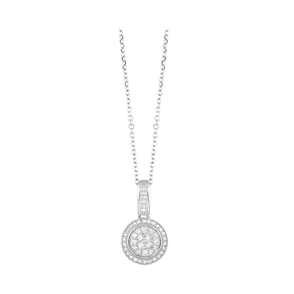 14Kt White Gold Diamond 1/7Ctw Pendant