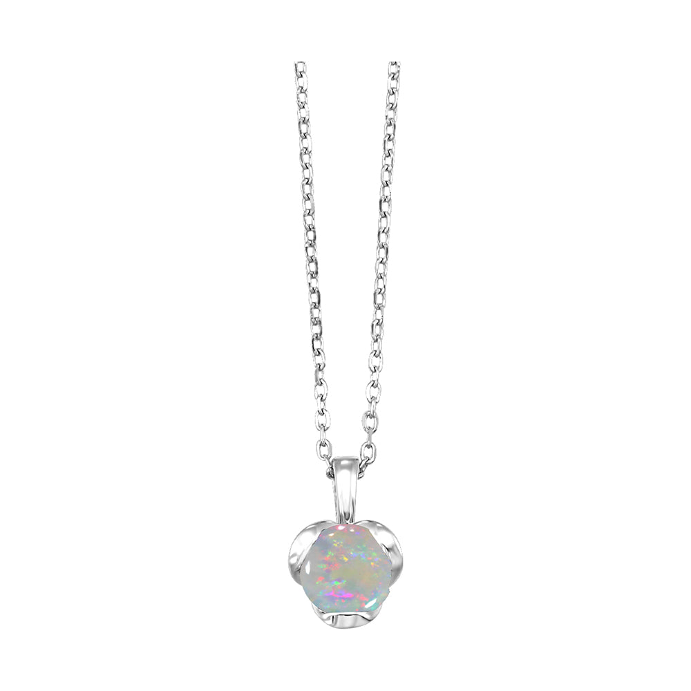 Silver Opal 1/3Ctw Pendant