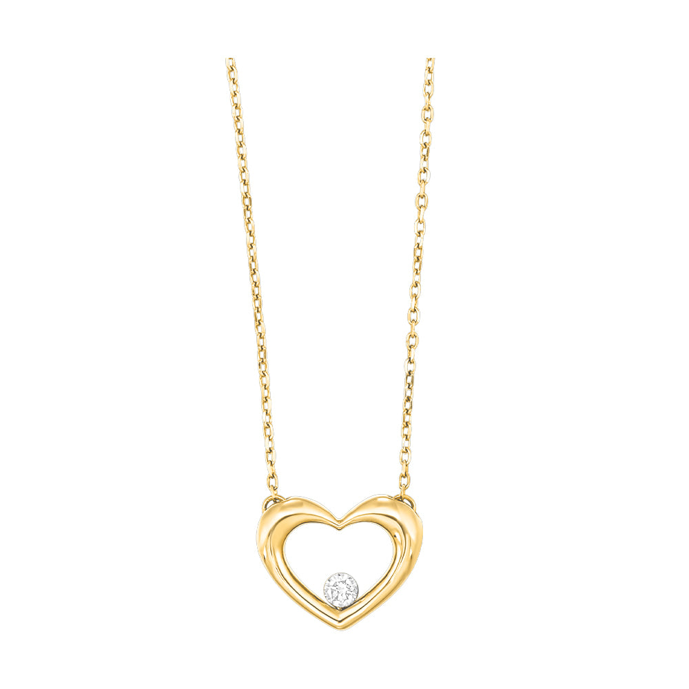 10Kt Yellow Gold Diamond 1/20Ctw Pendant